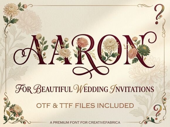 Aaron: A Decorative Font for Bold, Unforgettable Design