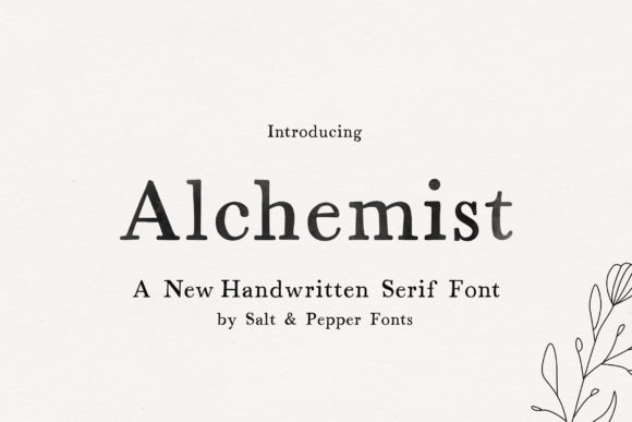 Alchemist Font: A Handwritten Serif for Modern Designs