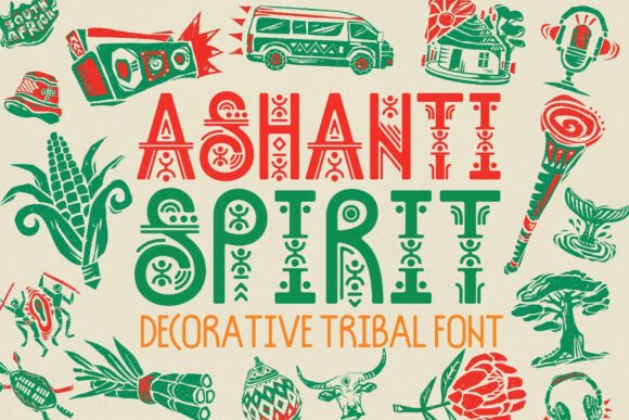 Ashanti Spirit: Bold Tribal Font for Cultural Branding