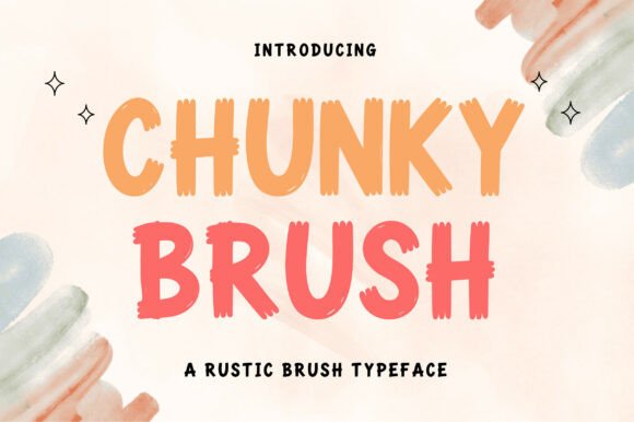 Chunky Brush: A Playful Font for Bold Designs