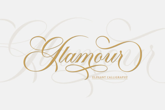 Glamour: The Perfect Script Font for Luxury Design