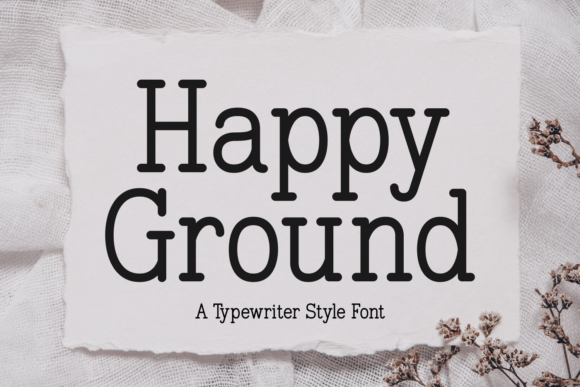 Happy Ground: A Vintage Typewriter Font for Timeless Design