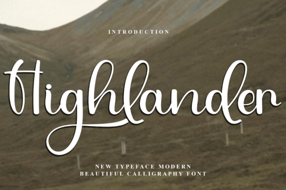 Highlander Typeface: A Festive and Whimsical Font for Holiday Designs