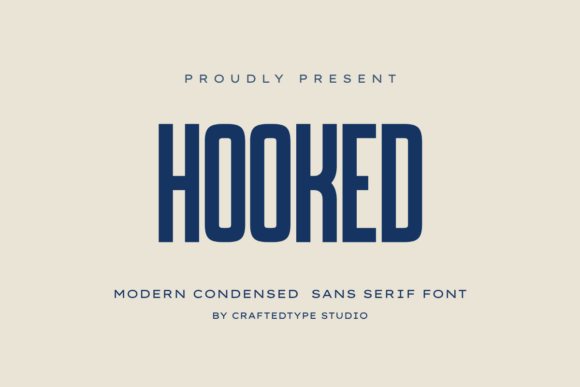 Hooked: A Modern Typeface for Bold, Clean Designs