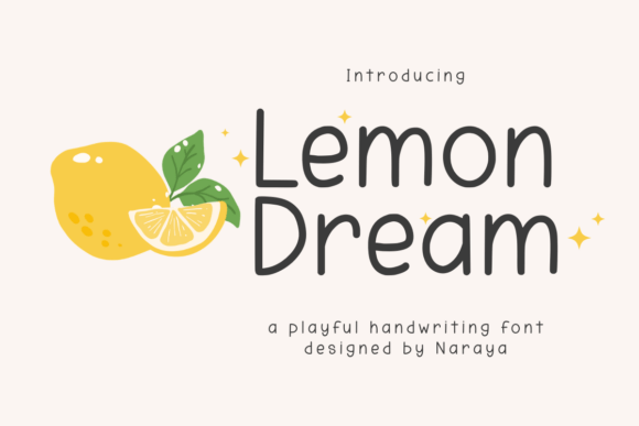 Lemon Dream: A Playful Handwriting Font for Creative Joy