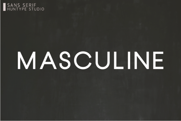 Masculine is an all-caps sans serif font that will impress you with its versatility.