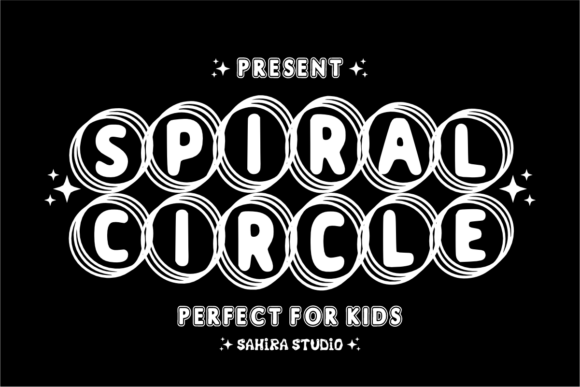Spiral Circle: The Energetic Display Font for Playful Projects