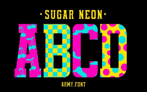 Sugar Neon: A Vibrant Festive Display Font