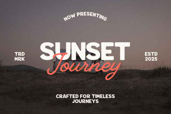 Sunset Journey Duo: A Font Pair for Timeless Adventures