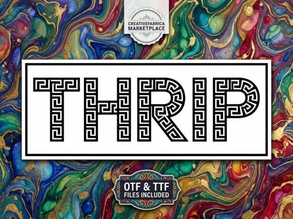 Thrip: A Bold Display Typeface for Creative Impact